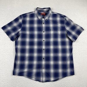 Big Mac‎ Shirt Mens XL Blue Plaid Vintage Y2K Outdoors Hiking Workwear Travel